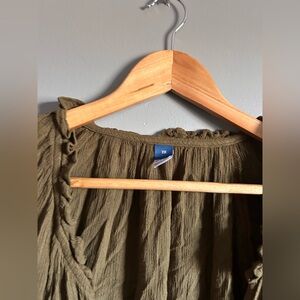 Old Navy Olive Green Blouse
